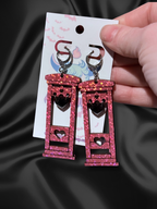 Heart Guillotine Earrings - Adorrible
