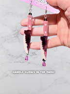 Dangle Dagger - Layered Bloody Knife Earrings - Adorrible
