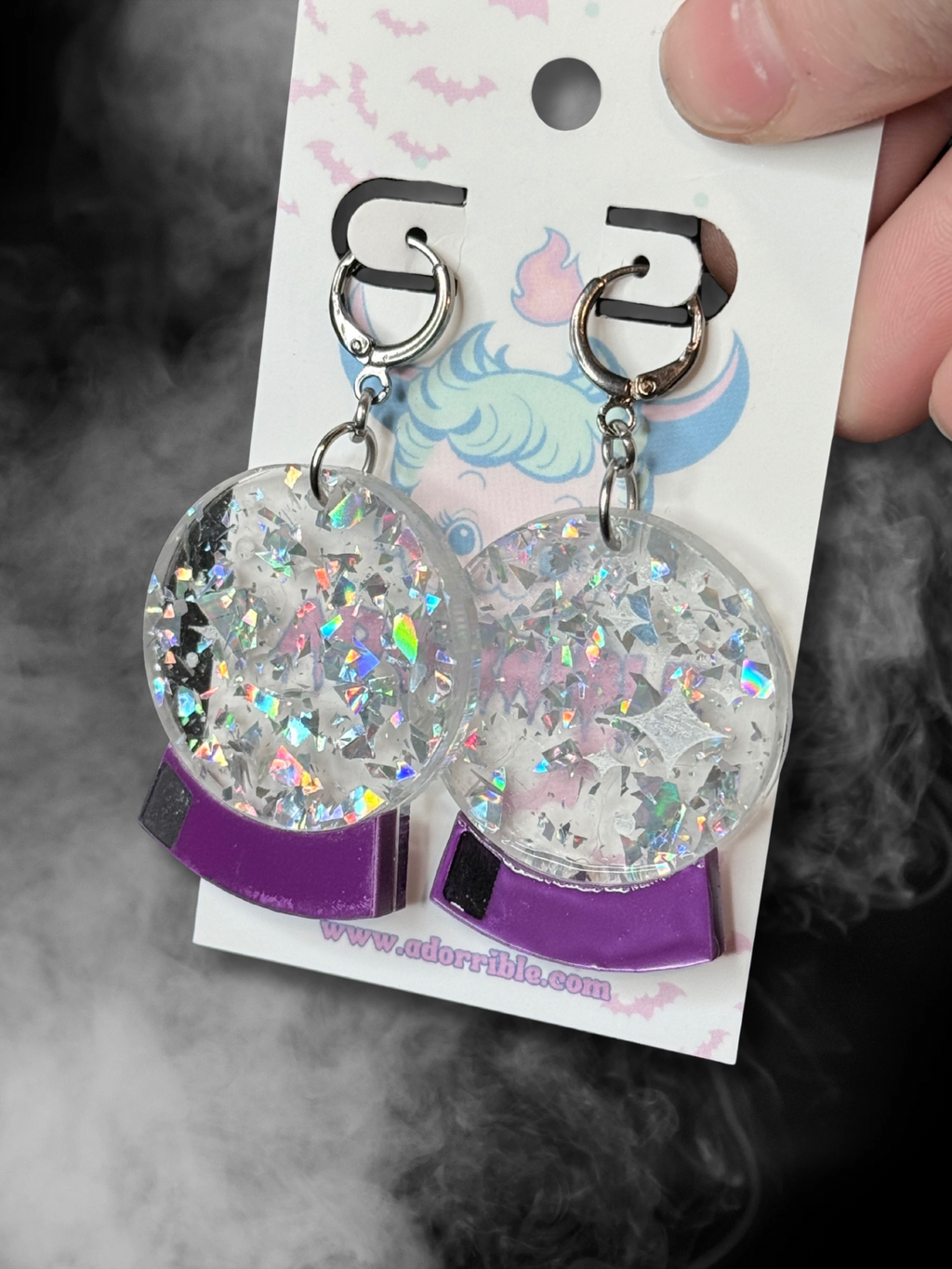 Crystal Ball Earrings - Adorrible