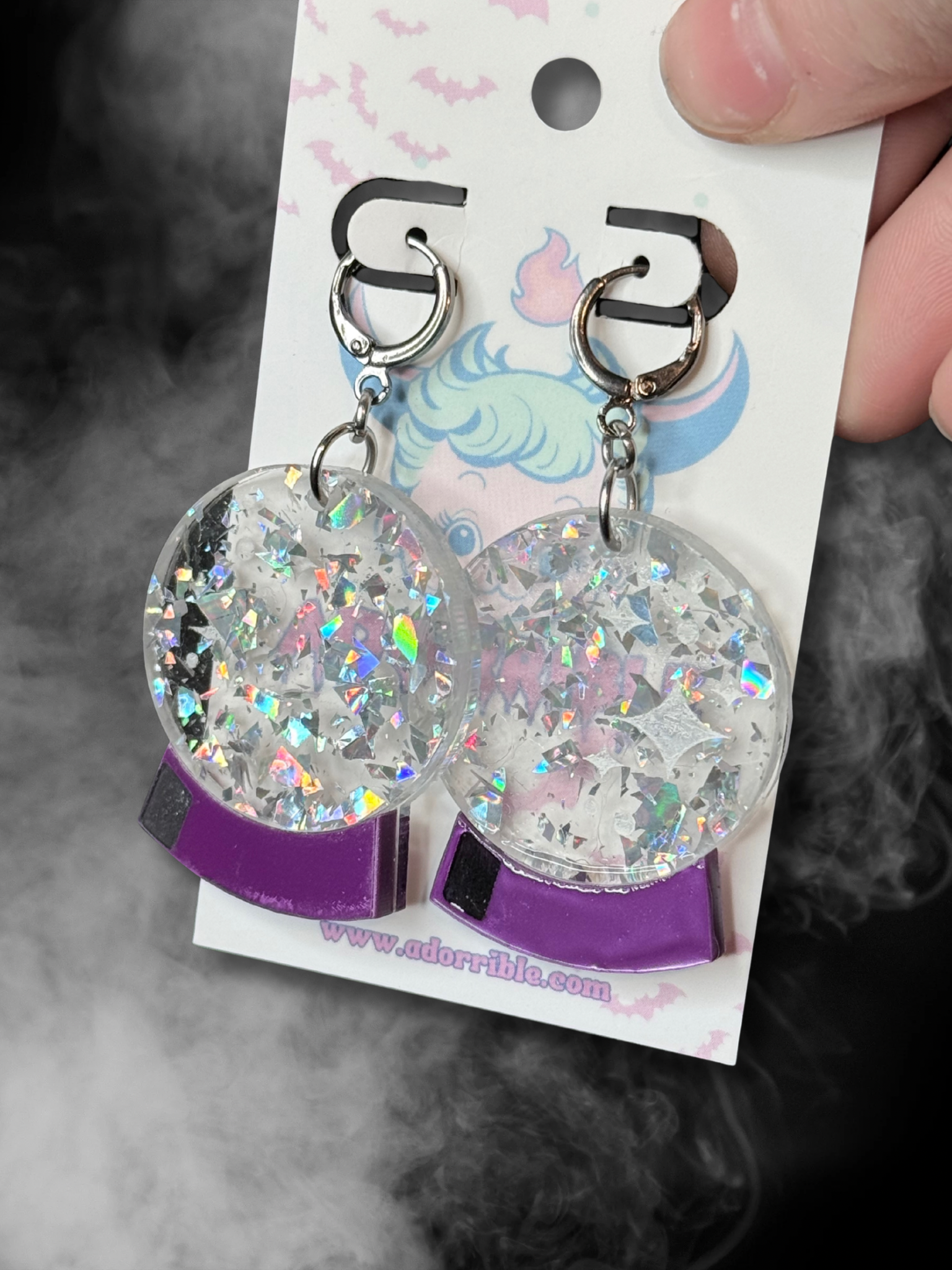 Crystal Ball Earrings - Adorrible