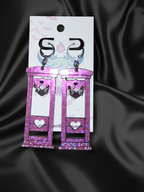 Heart Guillotine Earrings - Adorrible