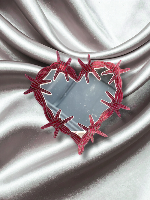 Barbed Wire Heart Wall Mirrors - Adorrible