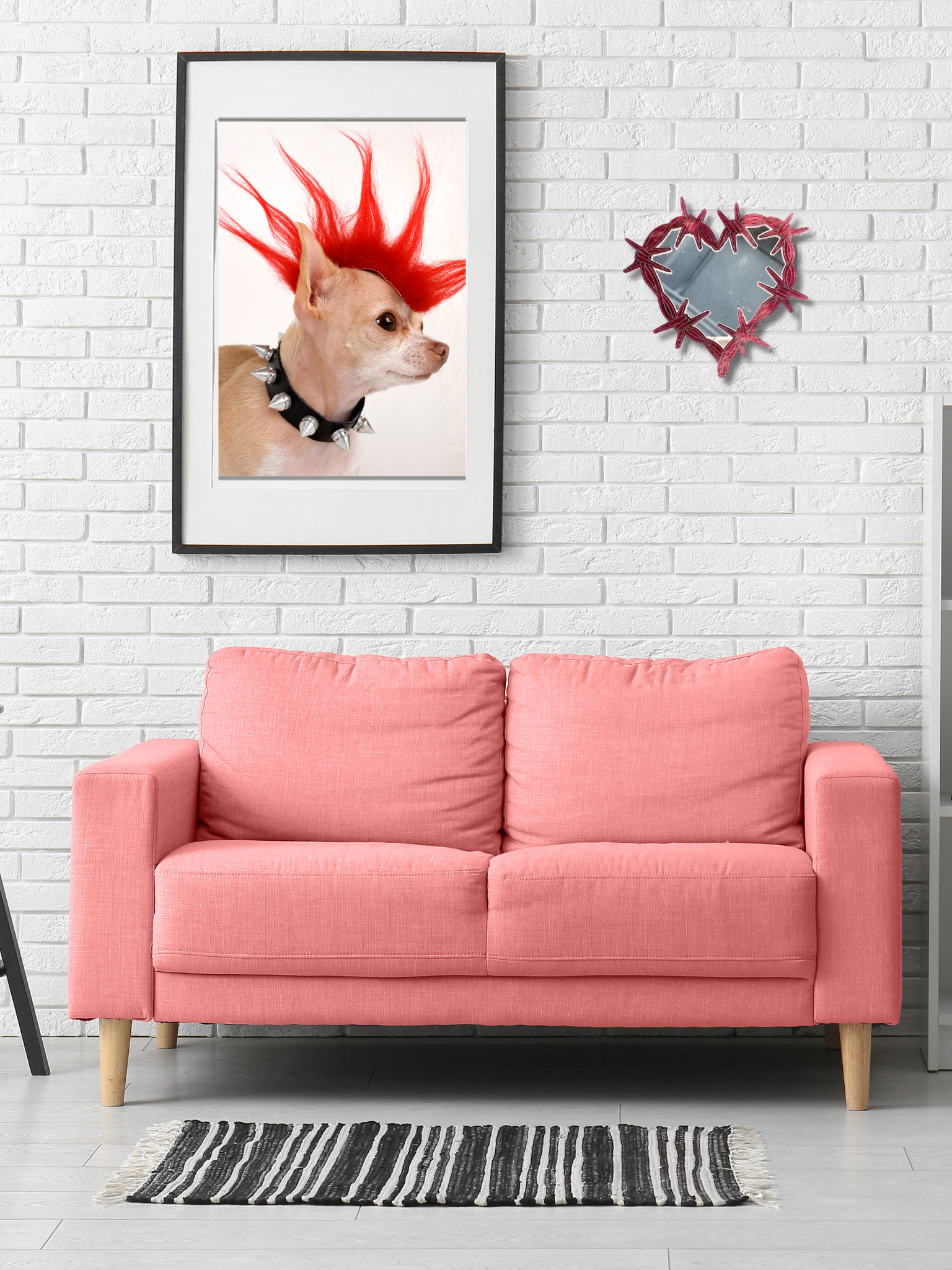 Barbed Wire Heart Wall Mirrors - Adorrible