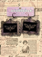 Death’s Head Moth Framed Earrings - Adorrible