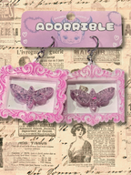 Death’s Head Moth Framed Earrings - Adorrible