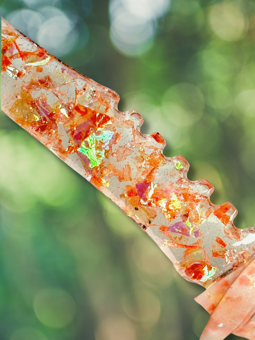 Iridescent Flake Decorative Fake Daggers - Adorrible