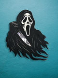 Adorrible Ghostface wall art print featuring a spooky, detailed illustration of the iconic horror character on a plain background.