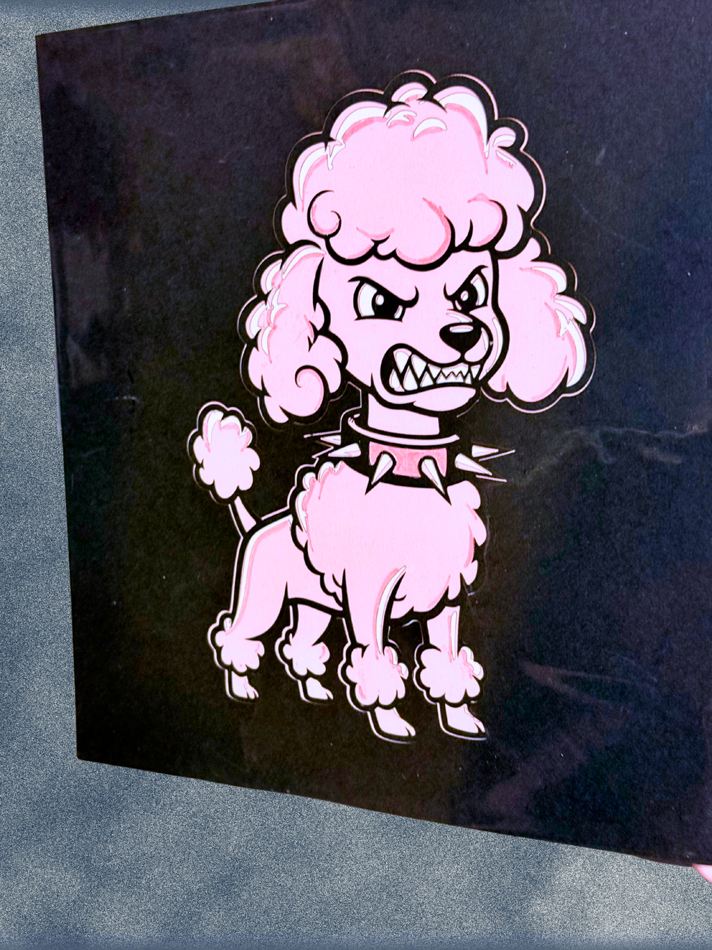 Adorrible dog layered paper 3D art featuring intricate paper cut design of a dog with detailed textures and vibrant colors.