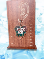 Fuck ICE Melting Heart Dangle Earrings