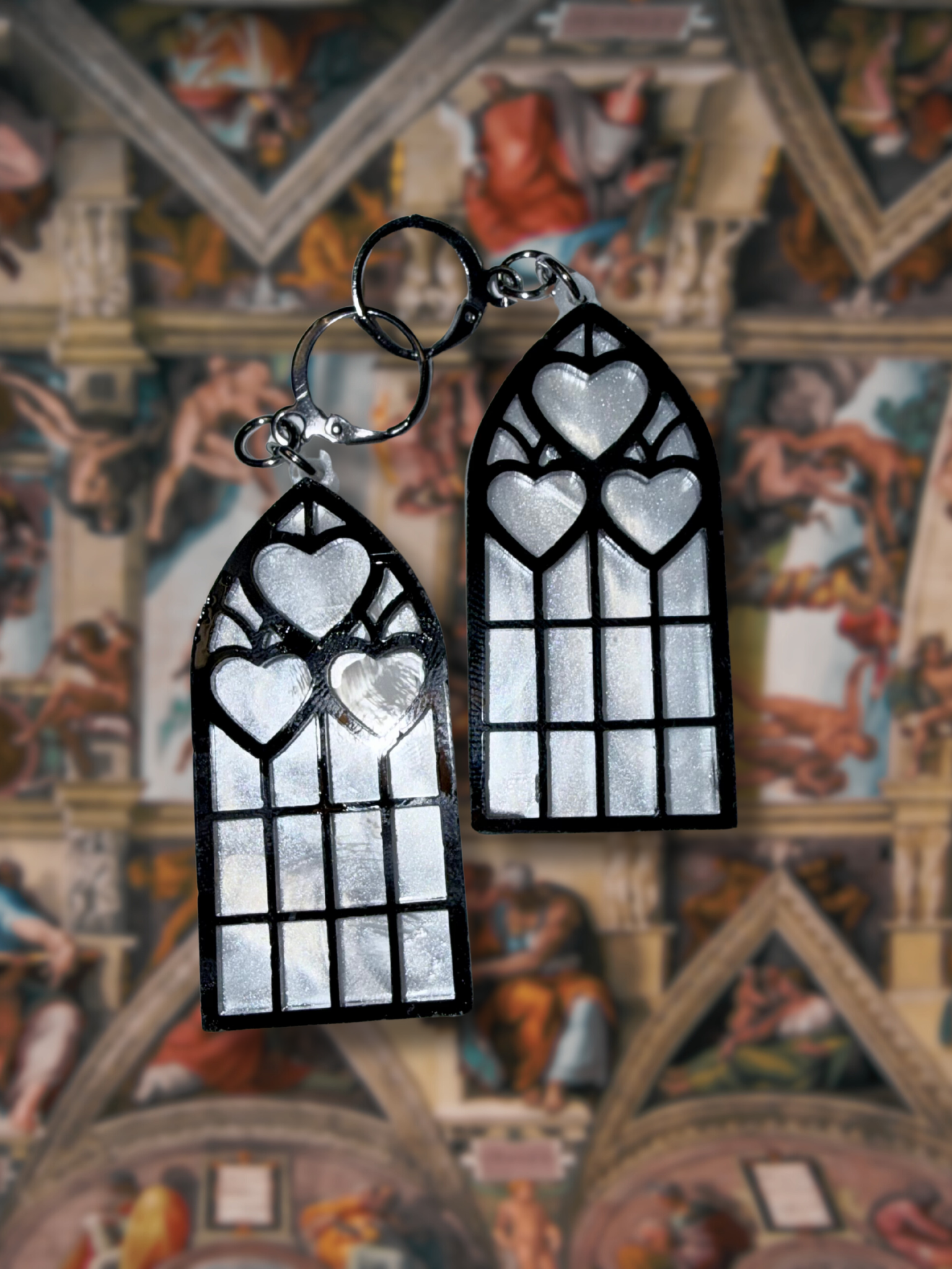 Cathedral of Love Acrylic Dangle Earrings