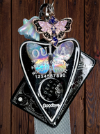 Ouija Board Keychain with Wristlet and Spooky Charms - Adorrible