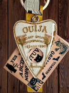 Ouija Board Keychain with Wristlet and Spooky Charms - Adorrible