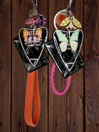 Ouija Board Keychain with Wristlet and Spooky Charms - Adorrible