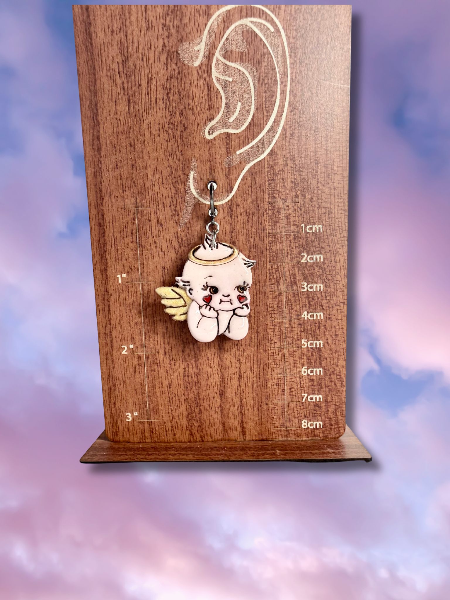 Angel vs Devil Kewpie Baby Doll Earrings - Adorrible