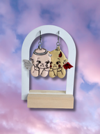Angel vs Devil Kewpie Baby Doll Earrings - Adorrible