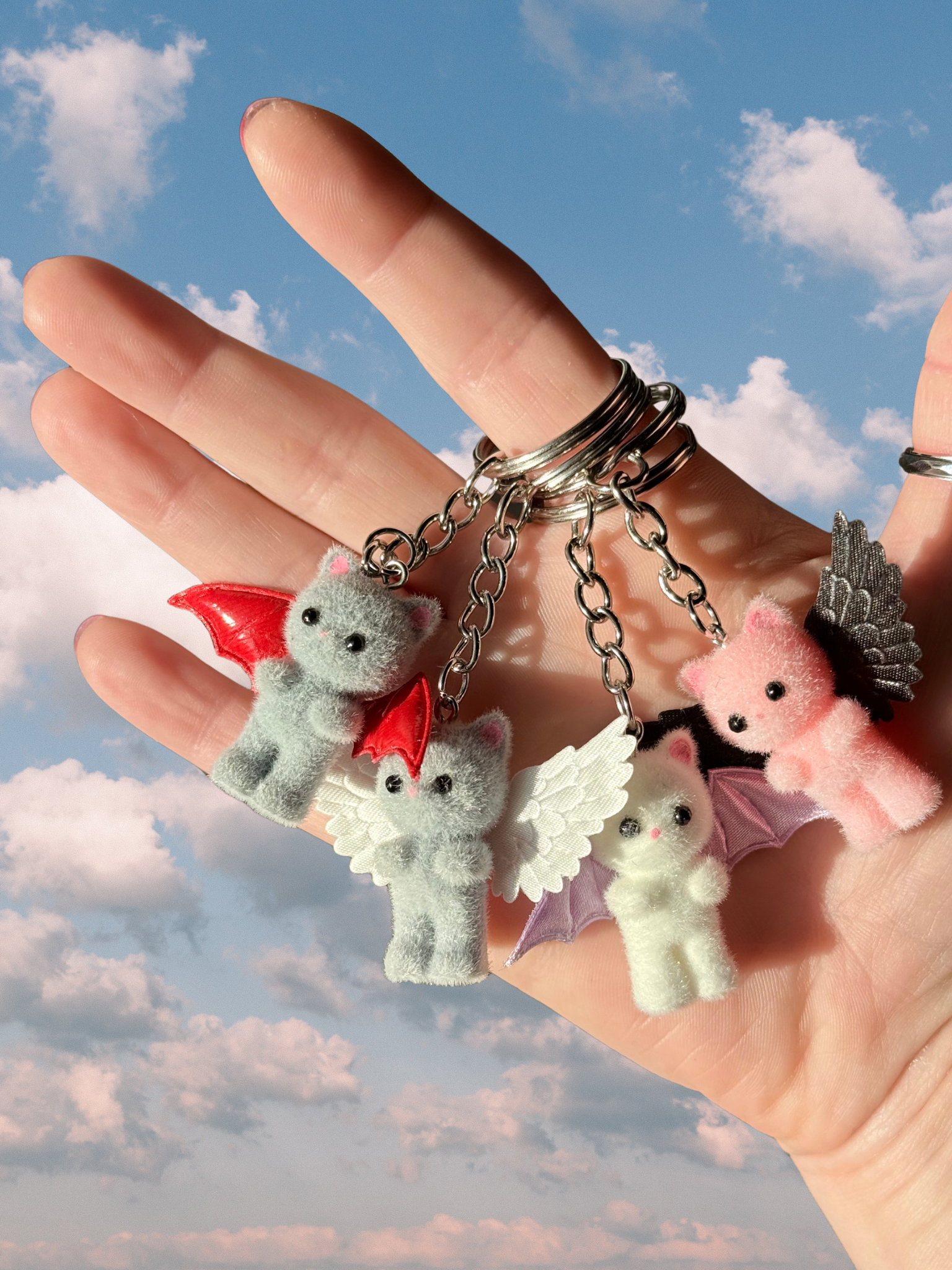 Cat Demon Keychains
