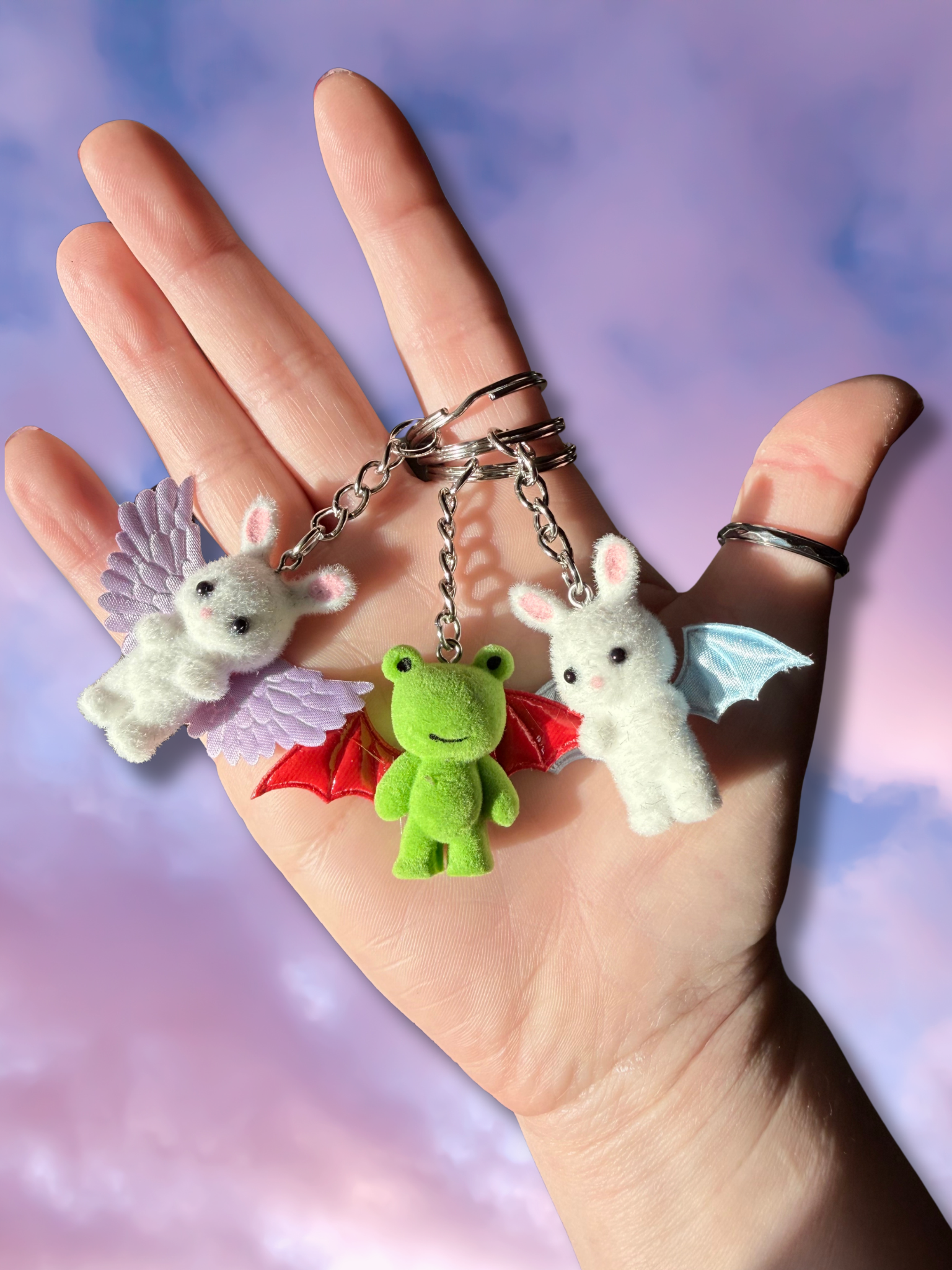 Cupid Cuties Animals with Wings Keychains