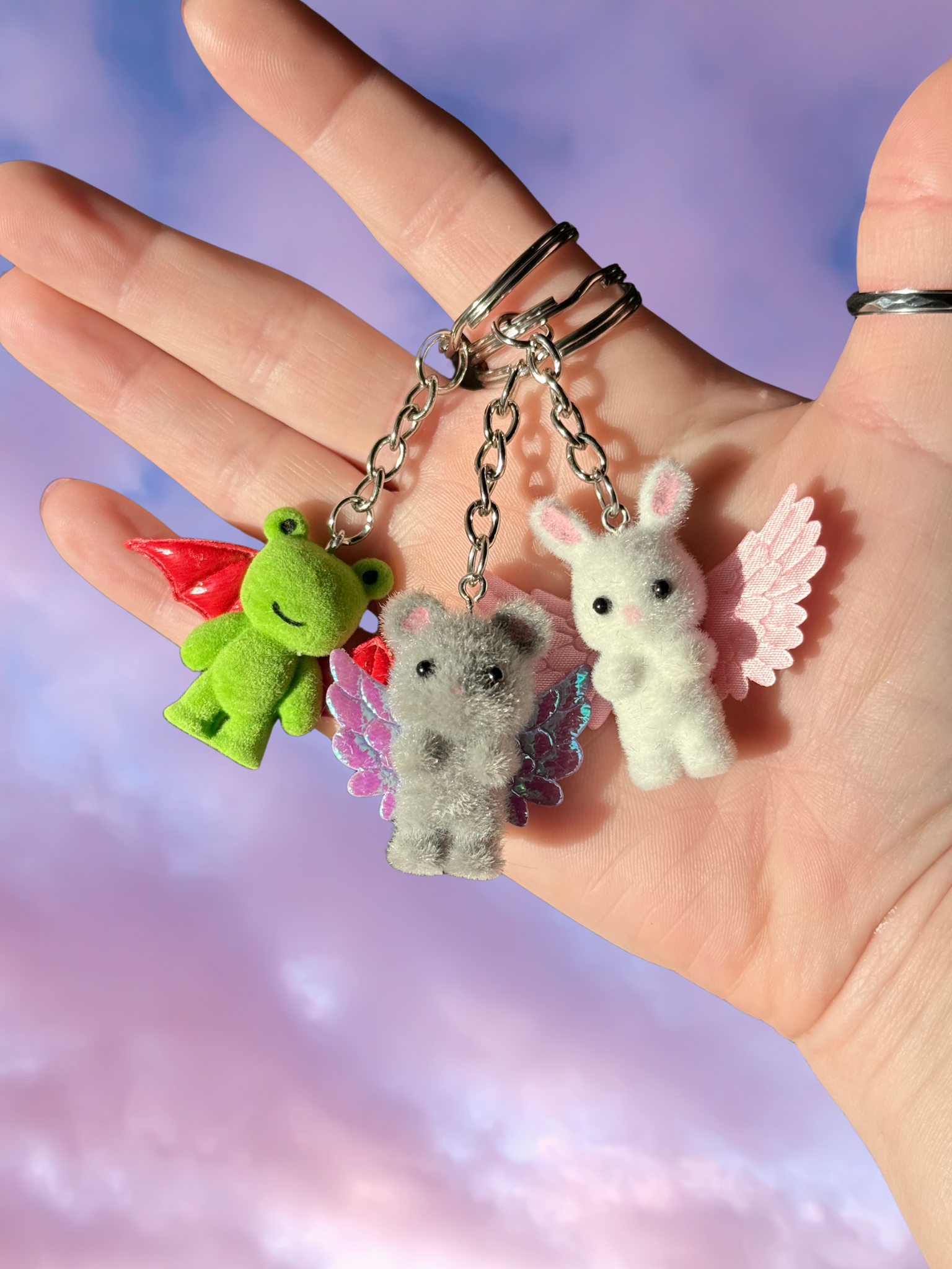 Cupid Cuties Animals with Wings Keychains