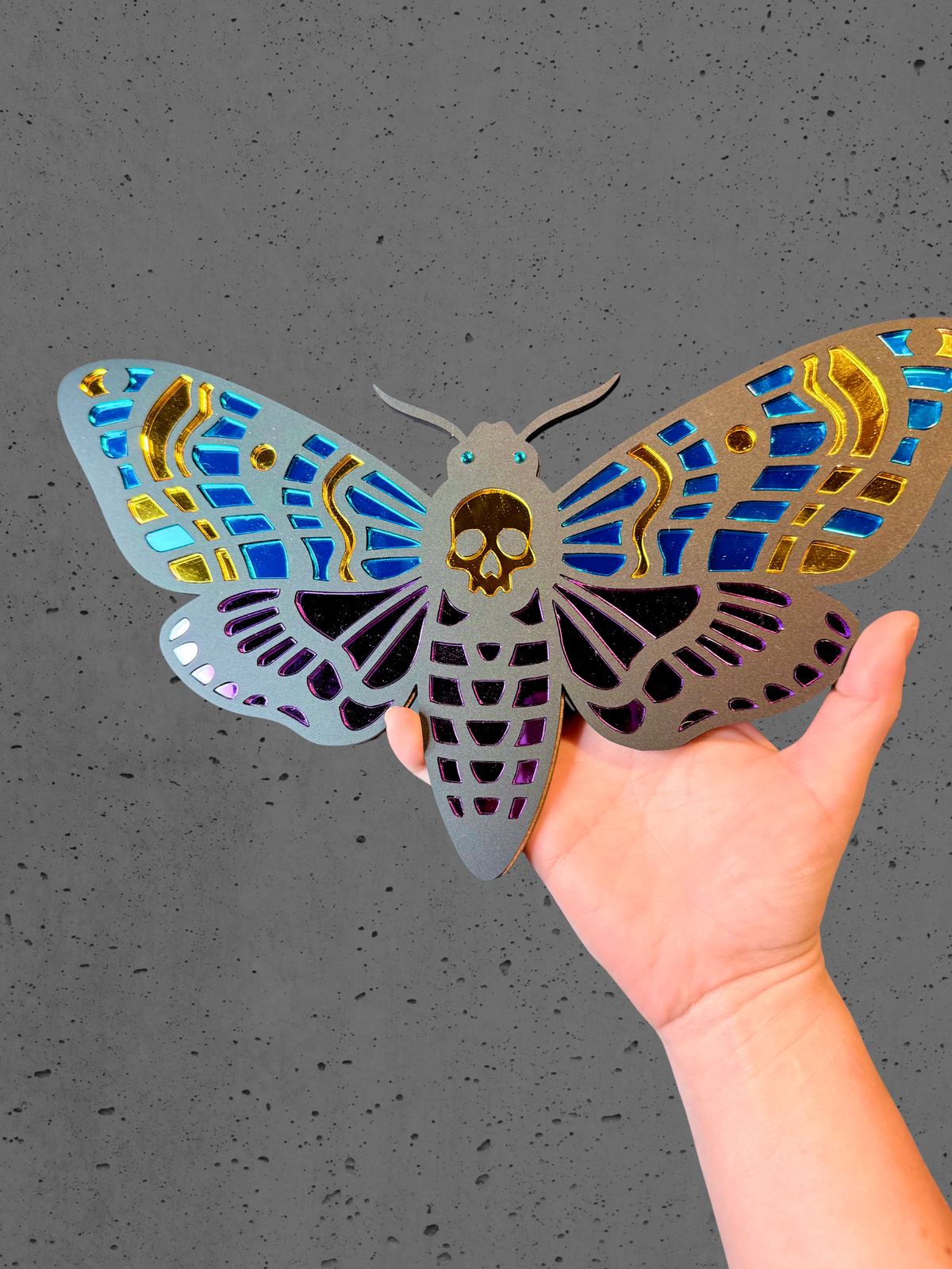 Mirrored Moth Wall Art
