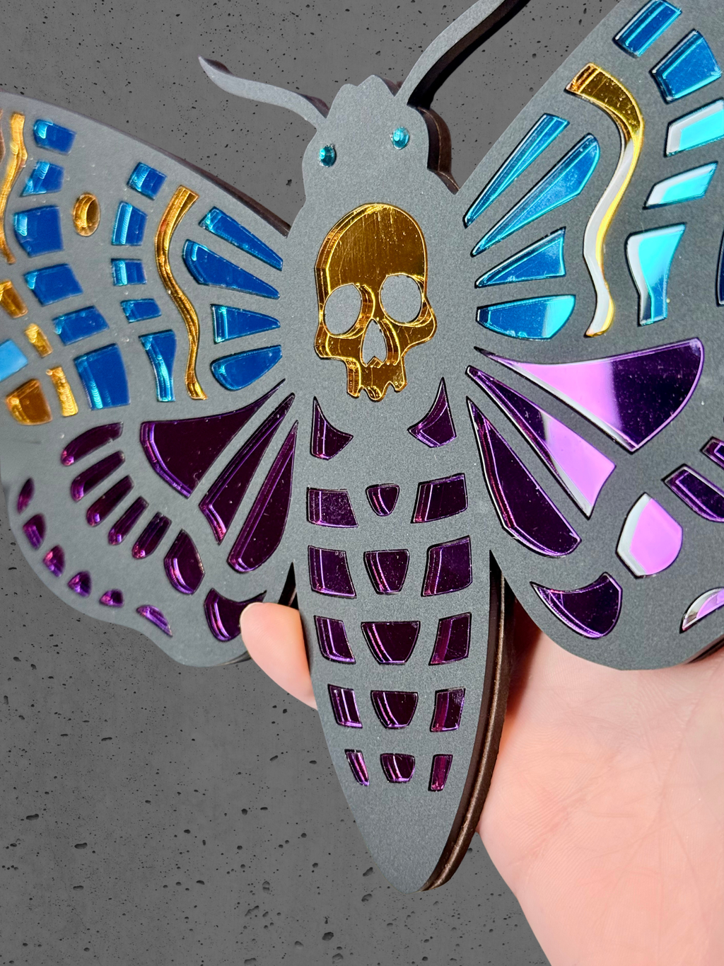 Mirrored Moth Wall Art