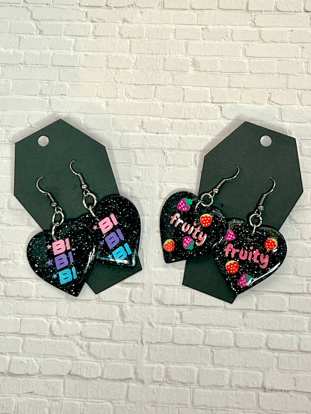 Queer Pride Heart Earrings - Adorrible