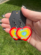 Queer Pride Heart Earrings - Adorrible