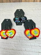 Queer Pride Heart Earrings - Adorrible