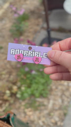 Sassy Sayings Heart Studs