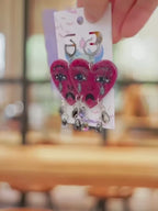 Weeping Heart Tattoo Inspired Earrings