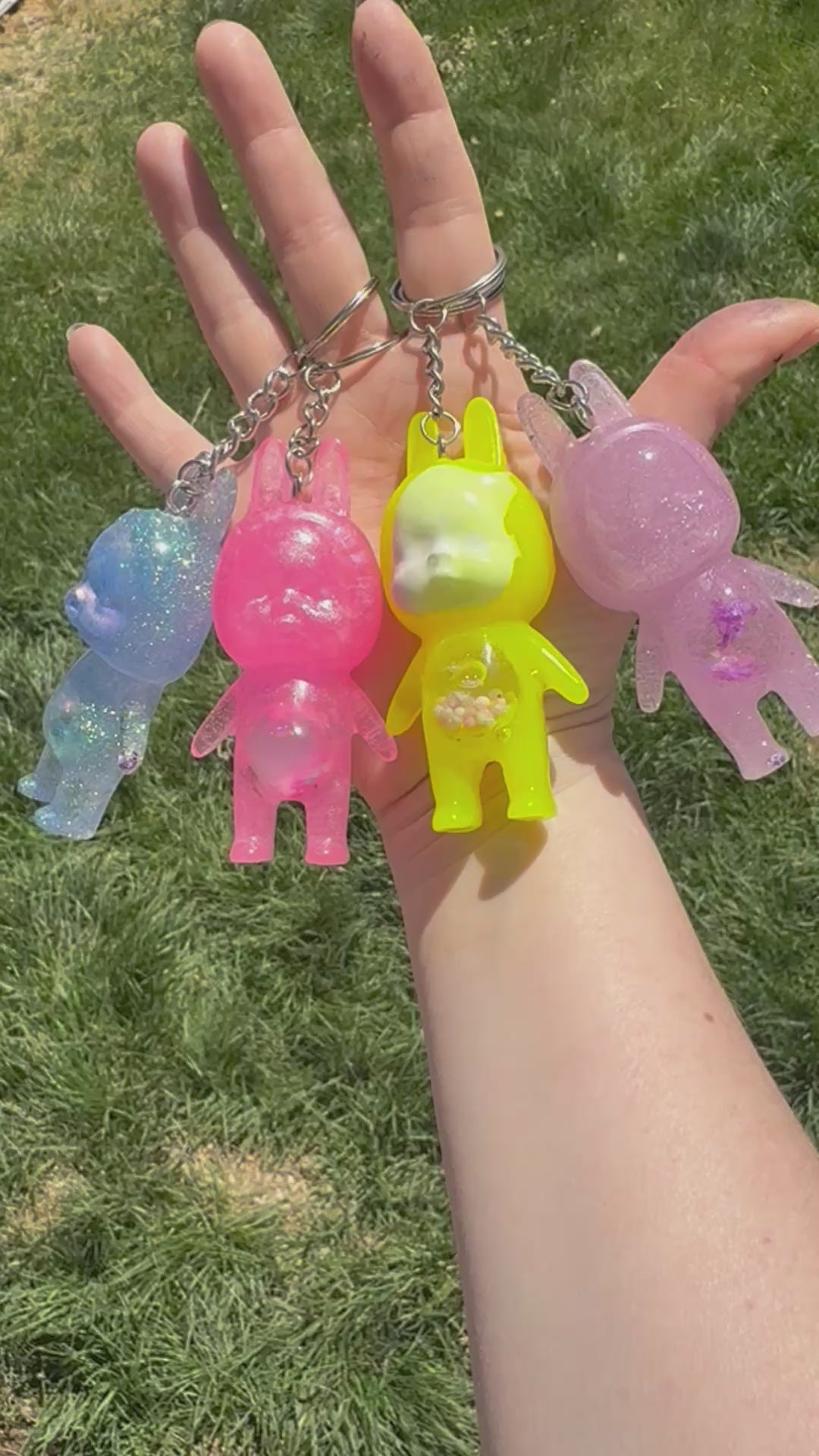 Not Labubus Creepy Cuties Baby Shaker Keychains